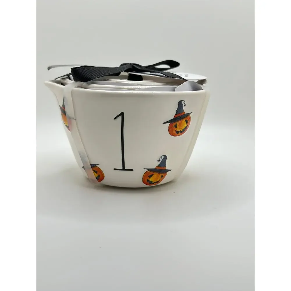NWT RAE DUNN HALLOWEEN PUMPKIN MEASURING CUPS